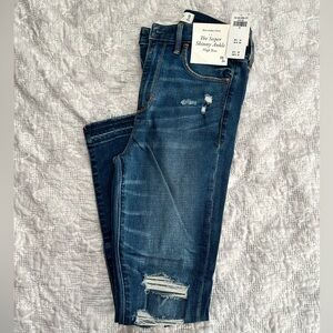 Abercrombie & Fitch Super Skinny Ankle High Rise Jeans
